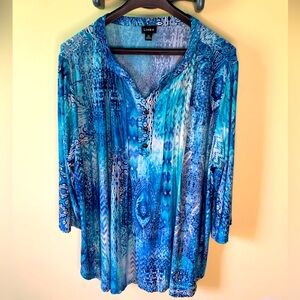 Adorable Blue Shirt 2X